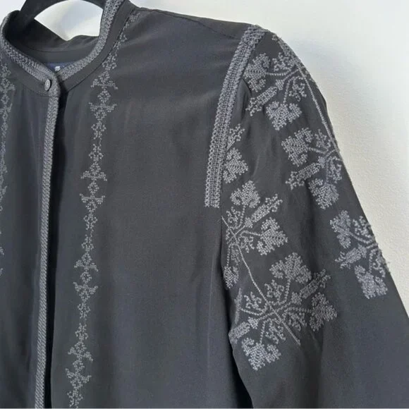 Madewell Silk Ballad Tunic Shirt Top - Picture 5 of 7